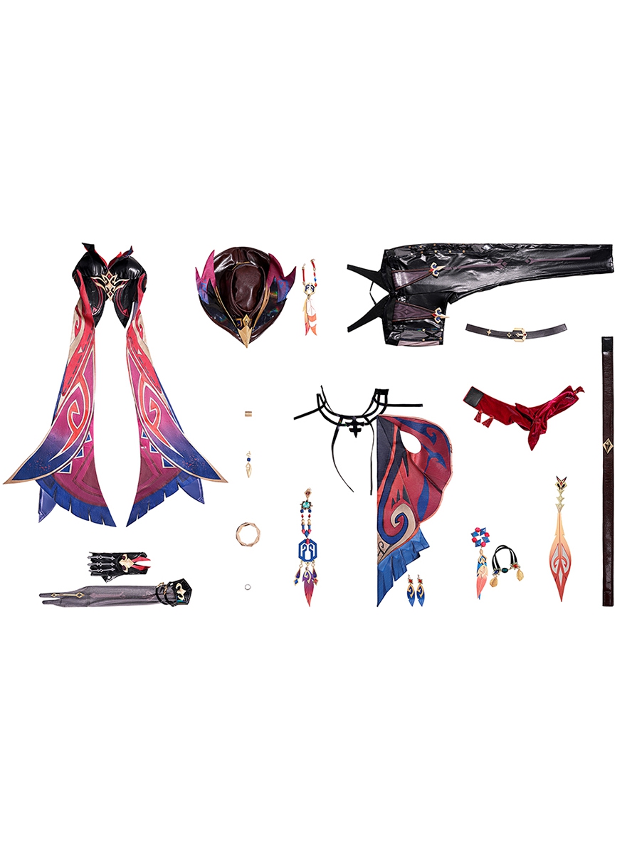 Game Genshin Impact Cosplay Chasca Costume