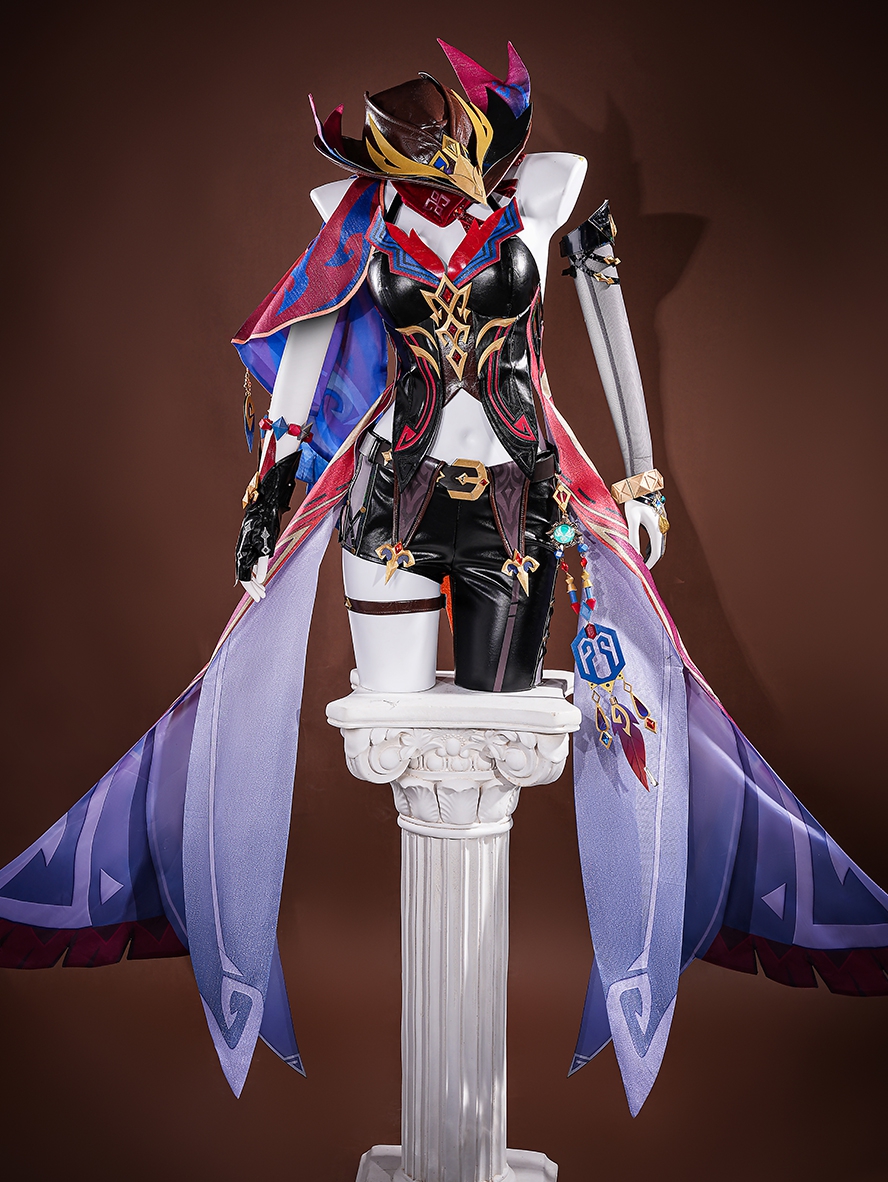 Game Genshin Impact Cosplay Chasca Costume