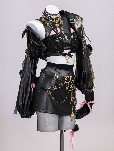Game Naraka Bladepoint Cosplay Feria Shen Justice Feline Costume