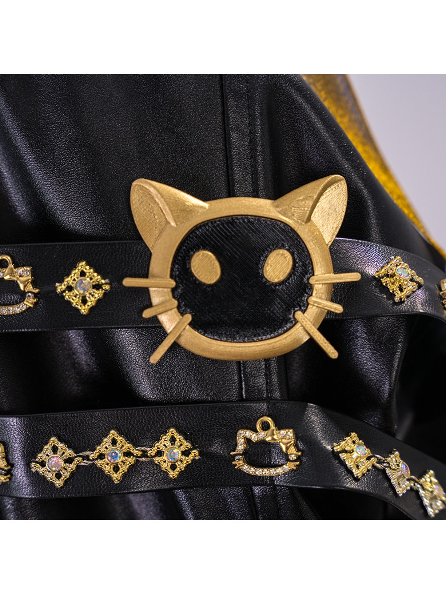Game Naraka Bladepoint Cosplay Feria Shen Justice Feline Costume