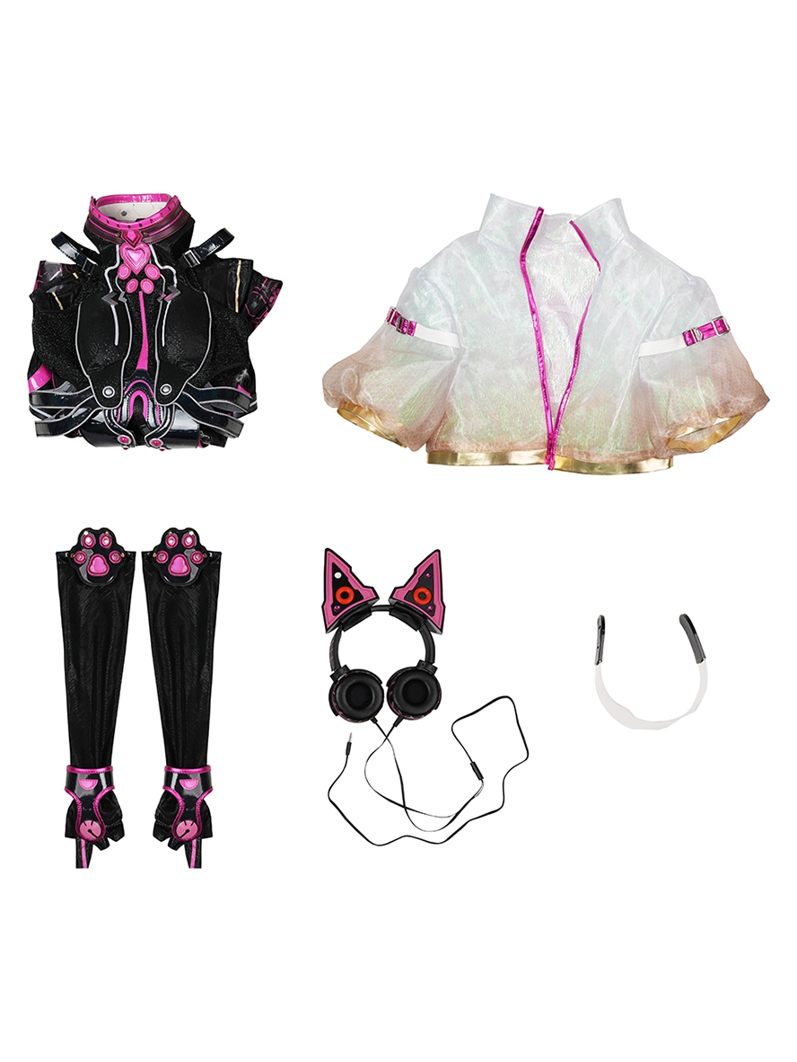 Game Naraka Bladepoint Cosplay Tessa 2674 Dark Night Raid Costume