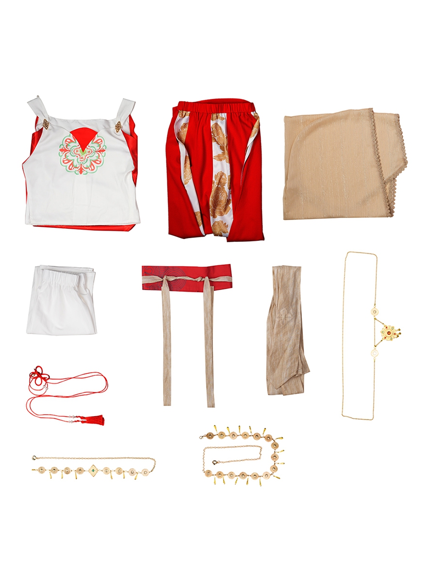 Game Where Winds Meet Cosplay Pipa Fairy Little Immortal Costume