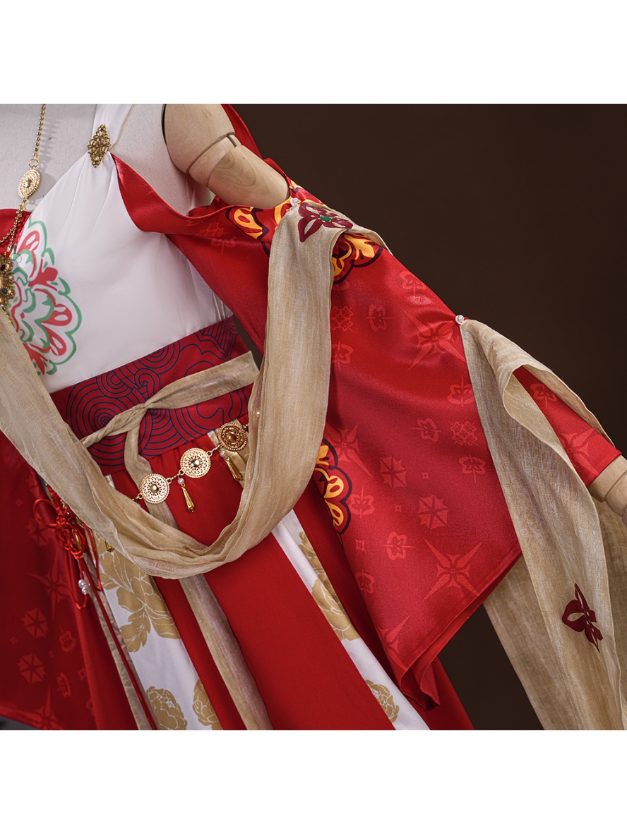 Game Where Winds Meet Cosplay Pipa Fairy Little Immortal Costume