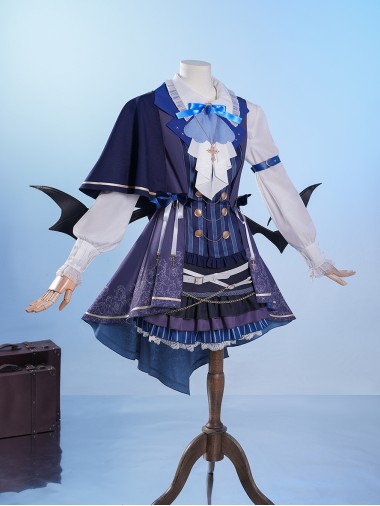 Vtuber Cosplay Seren Azuma Halloween Formal Dress Outfit Costume