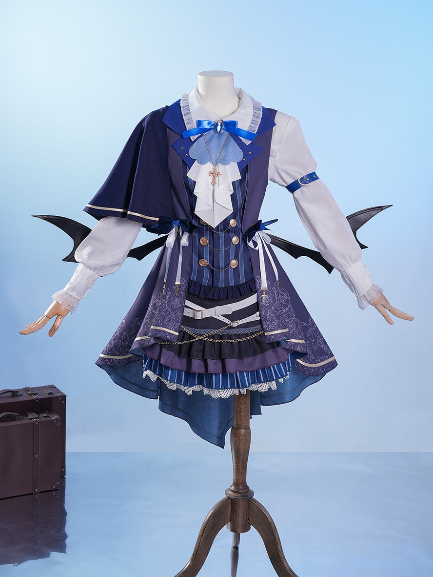 Vtuber Cosplay Seren Azuma Halloween Formal Dress Outfit Costume