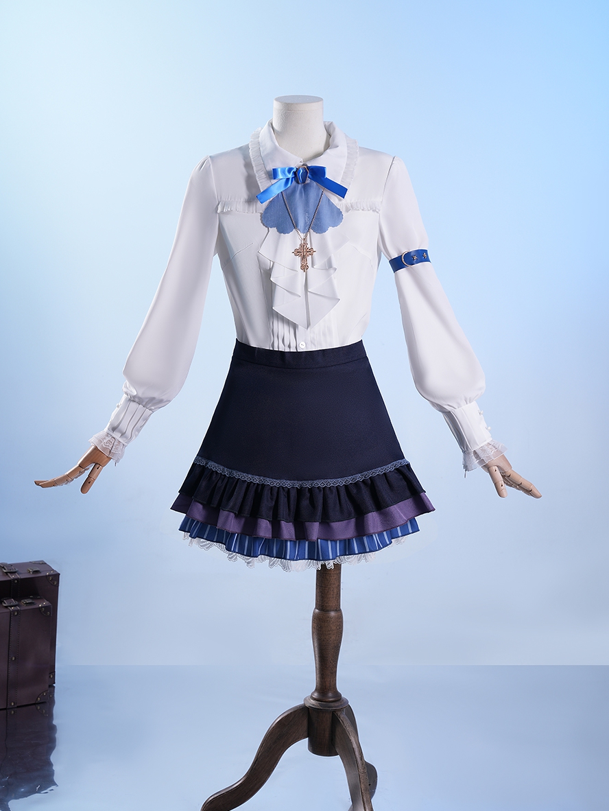 Vtuber Cosplay Seren Azuma Halloween Formal Dress Outfit Costume