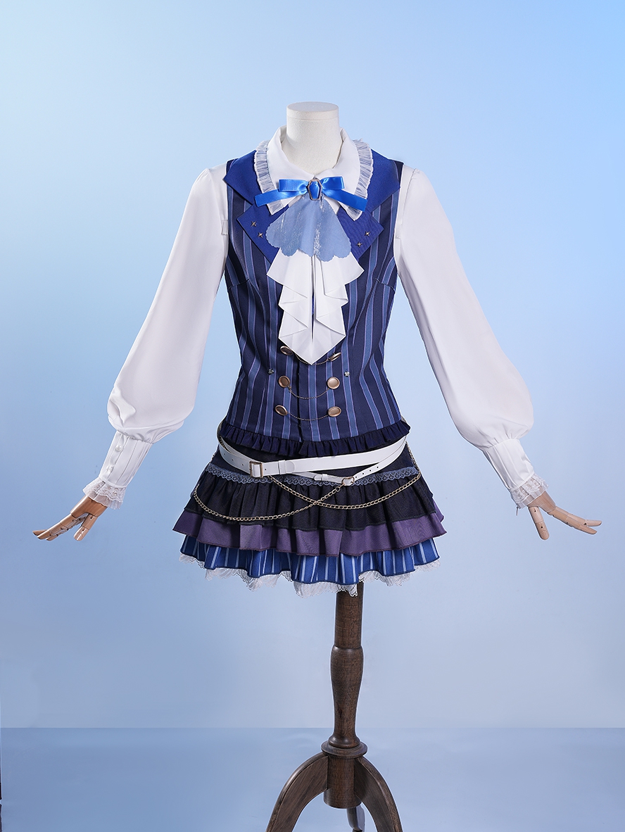 Vtuber Cosplay Seren Azuma Halloween Formal Dress Outfit Costume