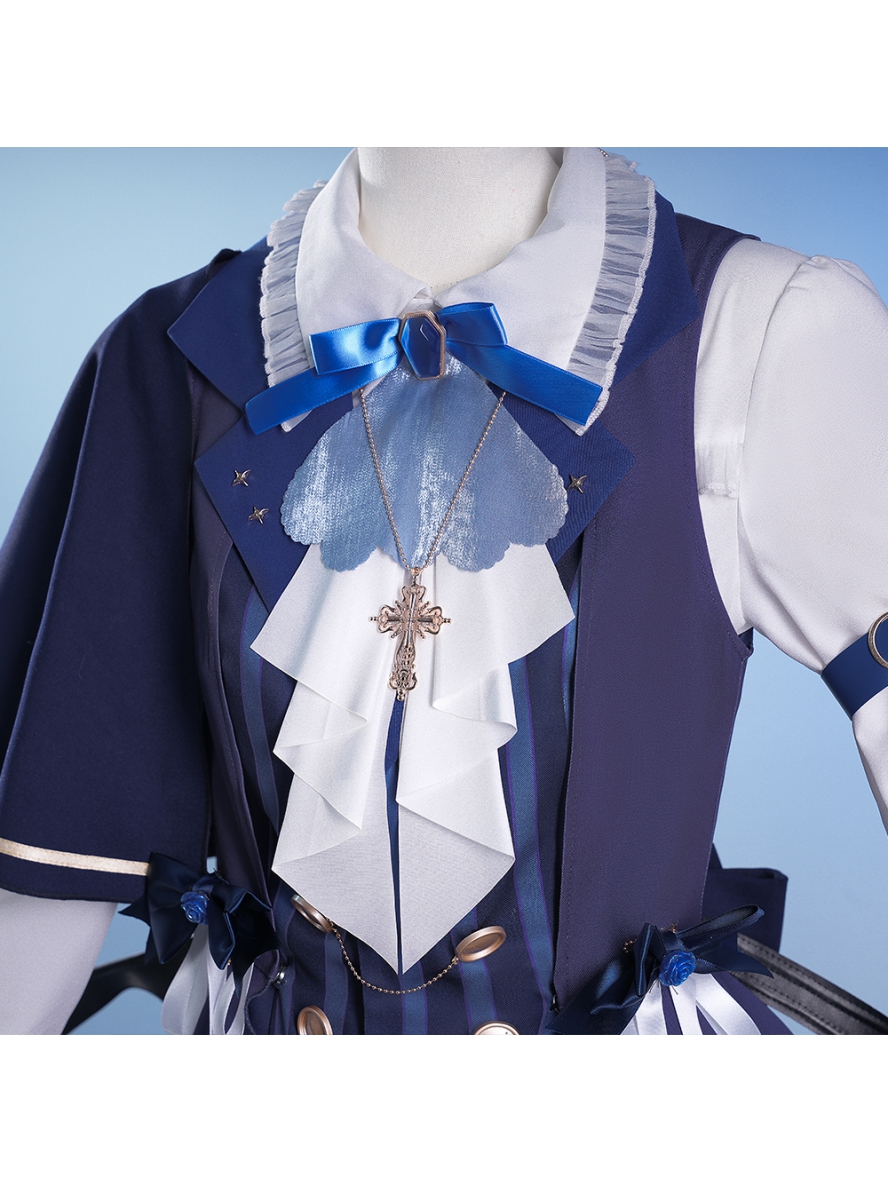Vtuber Cosplay Seren Azuma Halloween Formal Dress Outfit Costume