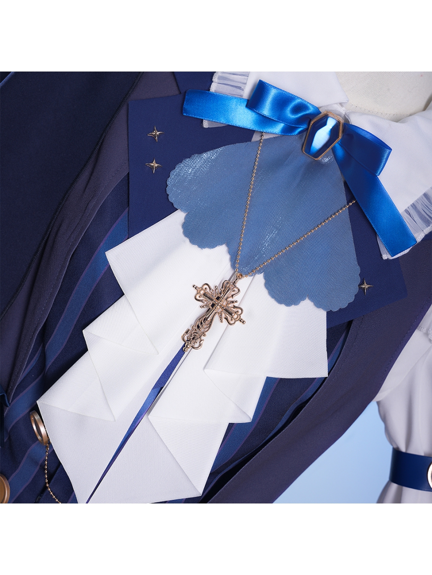 Vtuber Cosplay Seren Azuma Halloween Formal Dress Outfit Costume