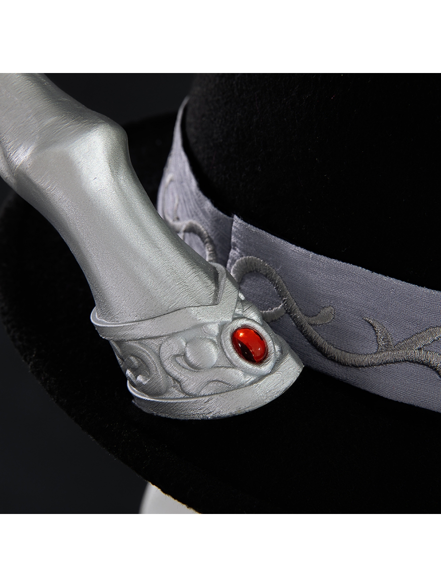 Game Identity V Cosplay Black Guard The Soul Of Umbrella Under The Truth Black Embroidered Hat