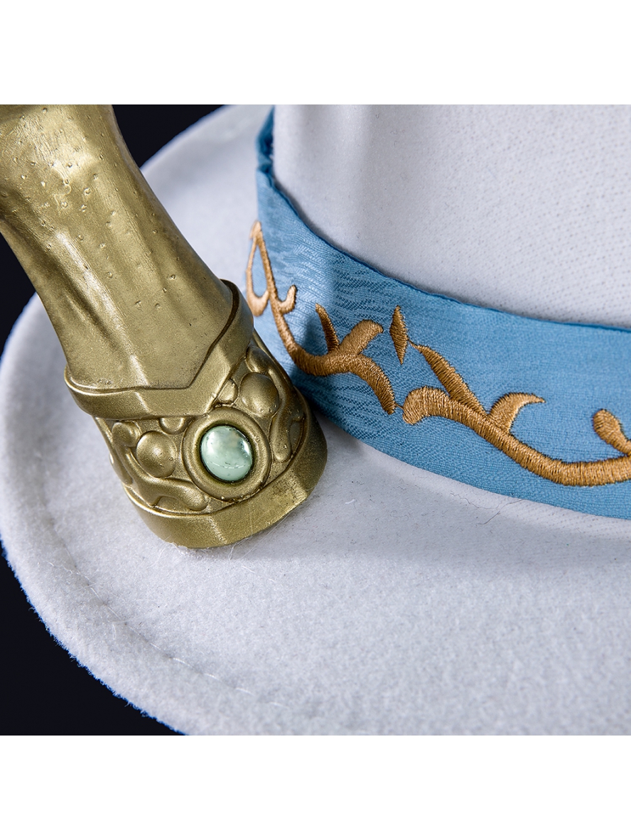 Game Identity V Cosplay White Guard The Soul Of Umbrella Under The Truth White Embroidered Hat