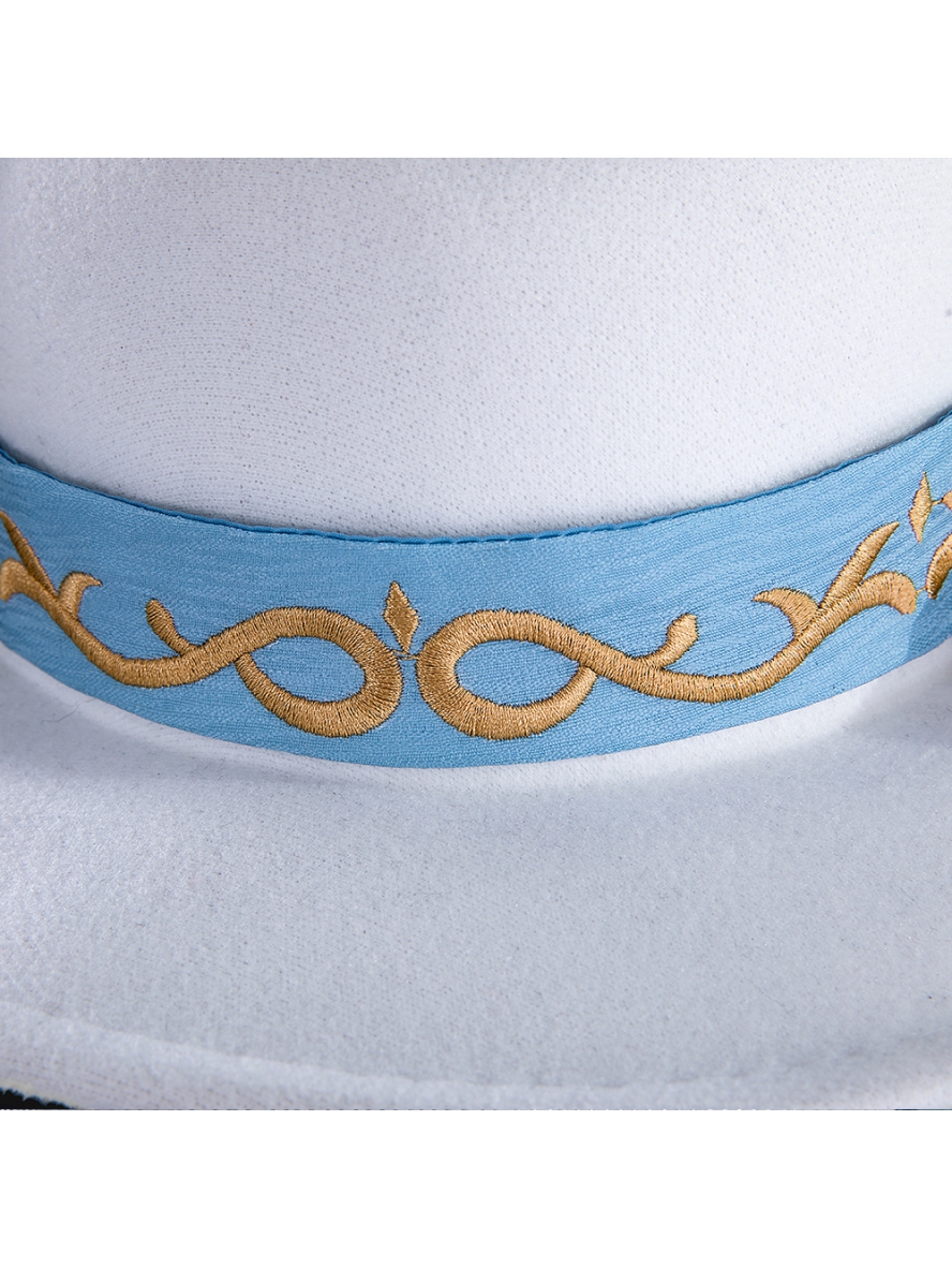 Game Identity V Cosplay White Guard The Soul Of Umbrella Under The Truth White Embroidered Hat