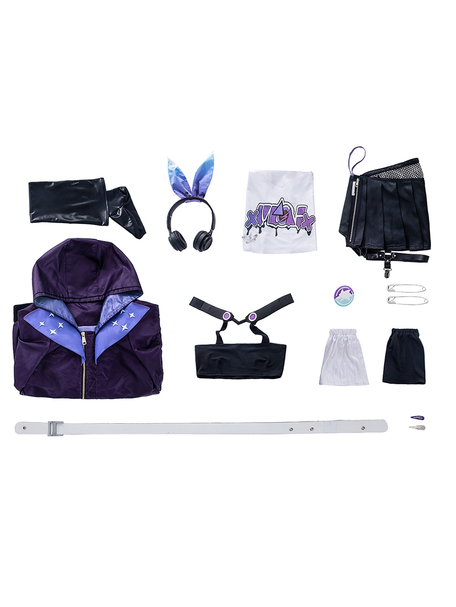 Game Honkai Star Rail x Samsung Collaboration Cosplay Silver Wolf Costume