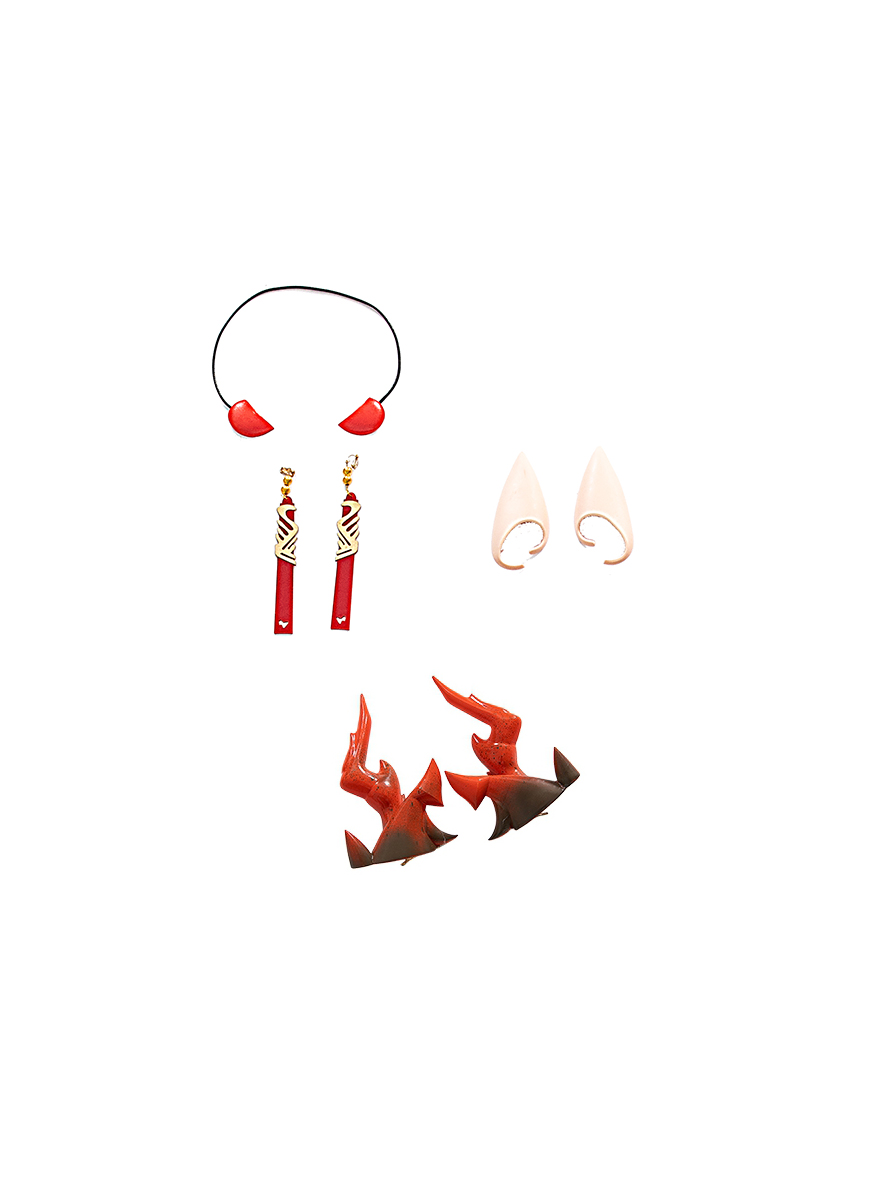 Game Arknights Cosplay Nian Ear Ornament And Earrings And Ear Horns
