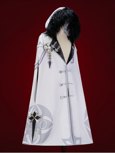 Game Genshin Impact Cosplay Scaramouche The Balladeer Costume Hooded Cloak Set