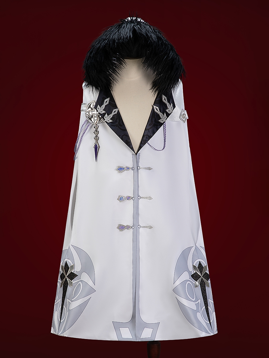 Game Genshin Impact Cosplay Scaramouche The Balladeer Costume Hooded Cloak Set