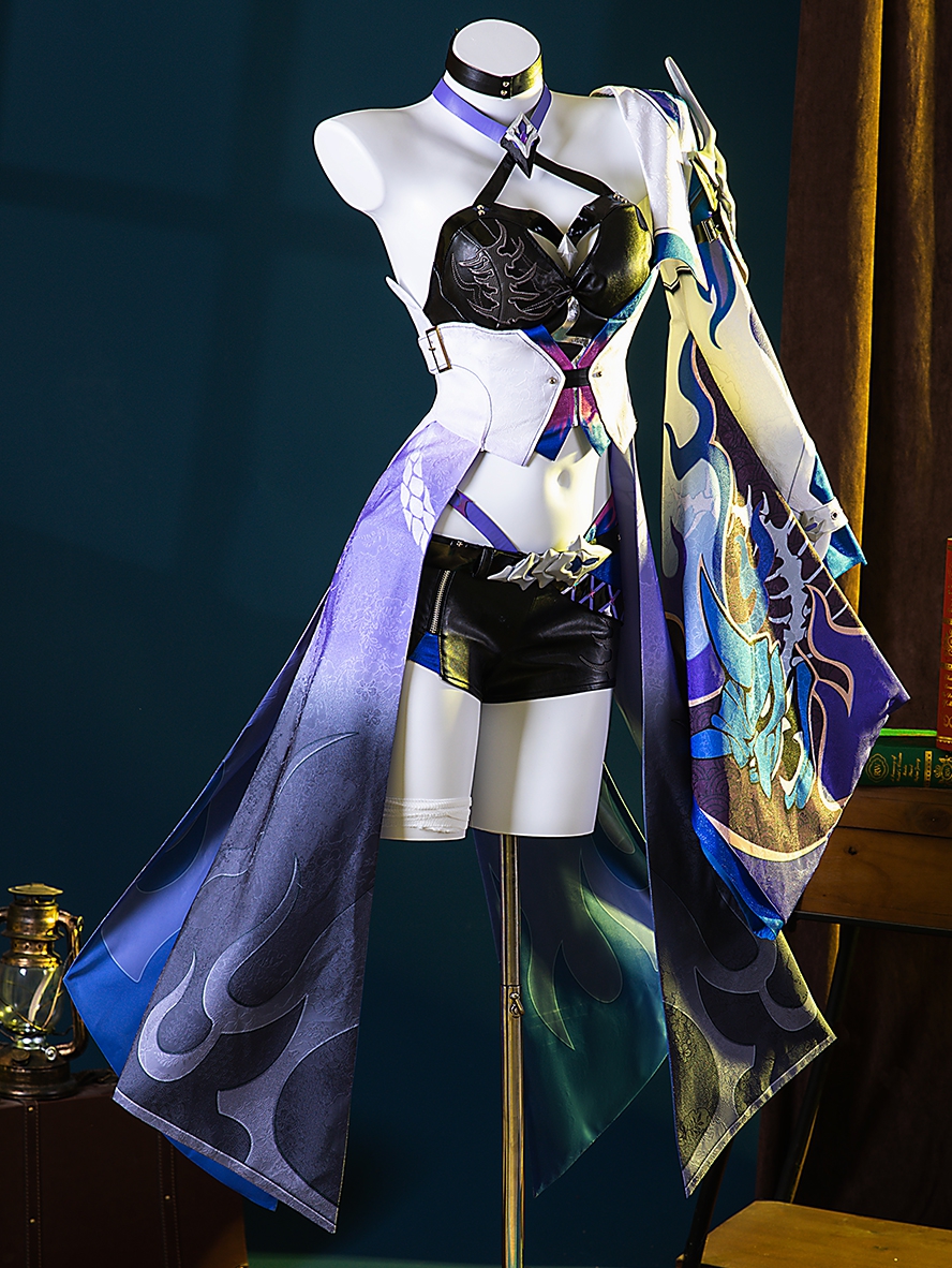 Game Honkai Star Rail Cosplay Acheron Updated Version Costume